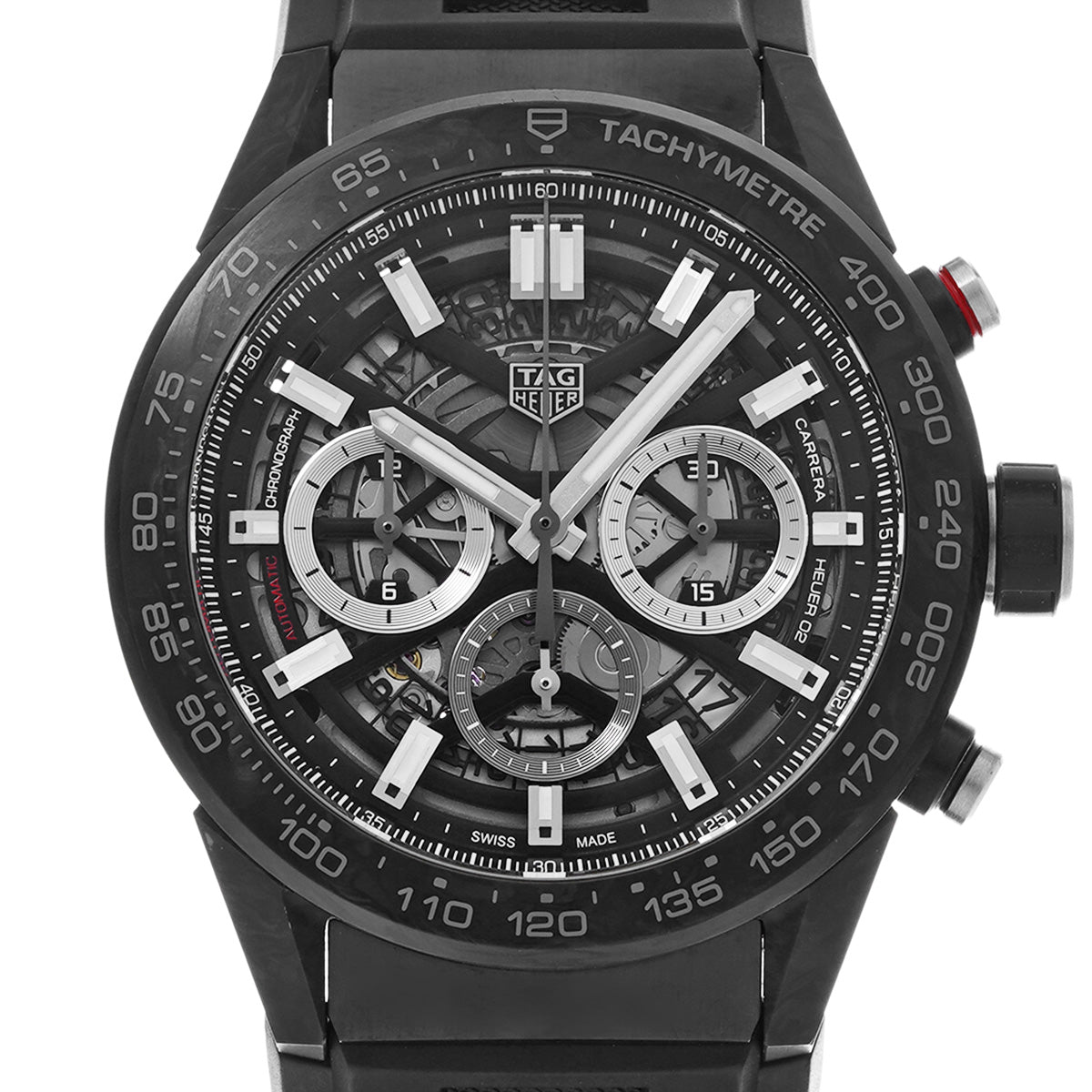 CARRERA Calibre Heuer 02 Chronograph CBG2A91.FT6173 Skeleton TAG HEUER Men's [Pre-Owned].