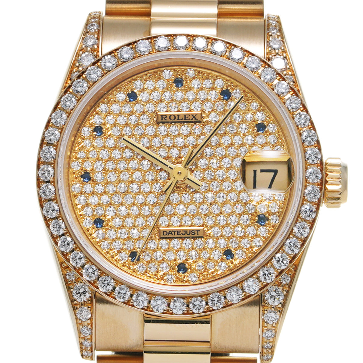 Datejust 68158 E (manufactured circa 1990) Pav Diamond ROLEX Unisex [Pre-owned].