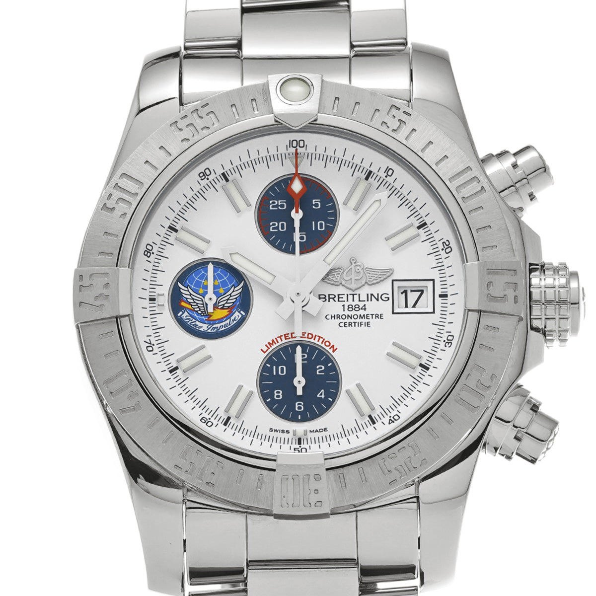 A133811A/A811 Avenger II Blue Impulse White/Blue BREITLING Men's [Pre-Owned]