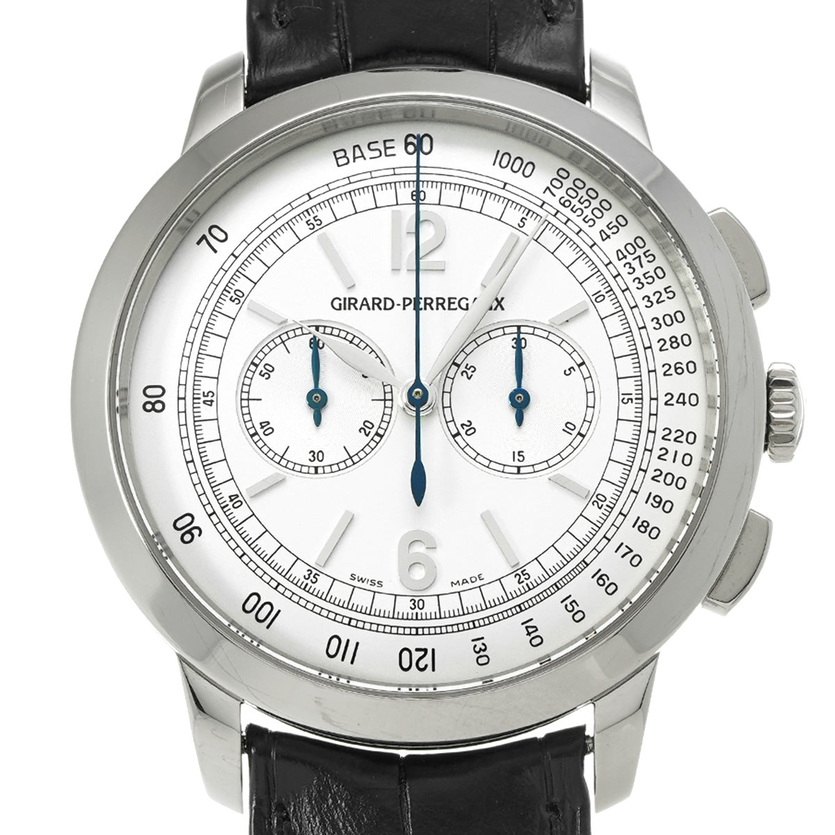 1966 Chronograph 49539-53-151-BK6A Silver GIRARD-PERREGAUX Men's [pre-owned]