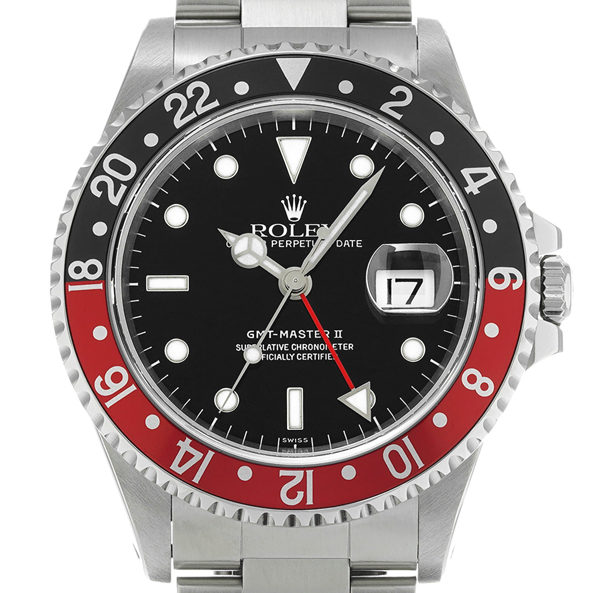 GMT Master II 16710 U (manufactured circa 1997) Black ROLEX Men's [Pre-Owned].