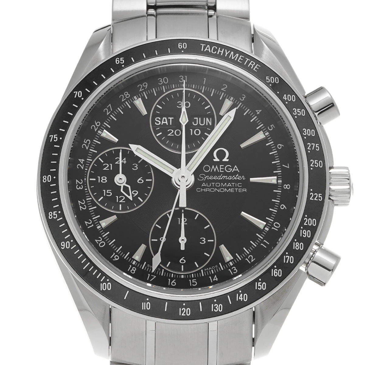 Speedmaster Triple Calendar 3220.50 Black OMEGA Men's [Pre-Owned].
