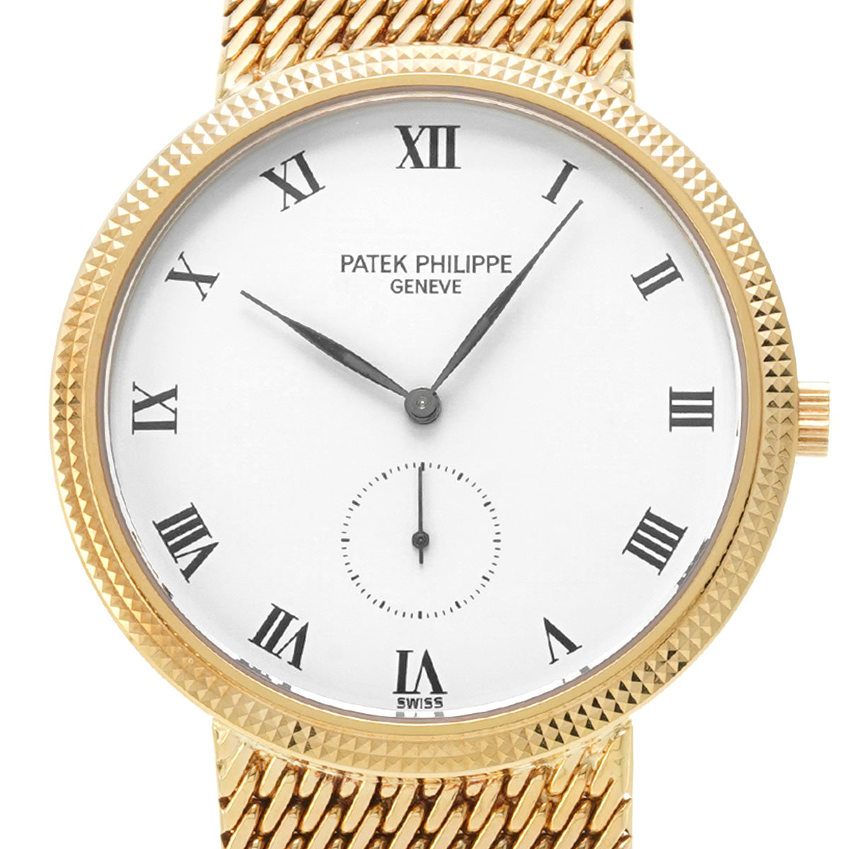 Calatrava 3919/005 White PATEK PHILIPPE Men's [Pre-Owned].