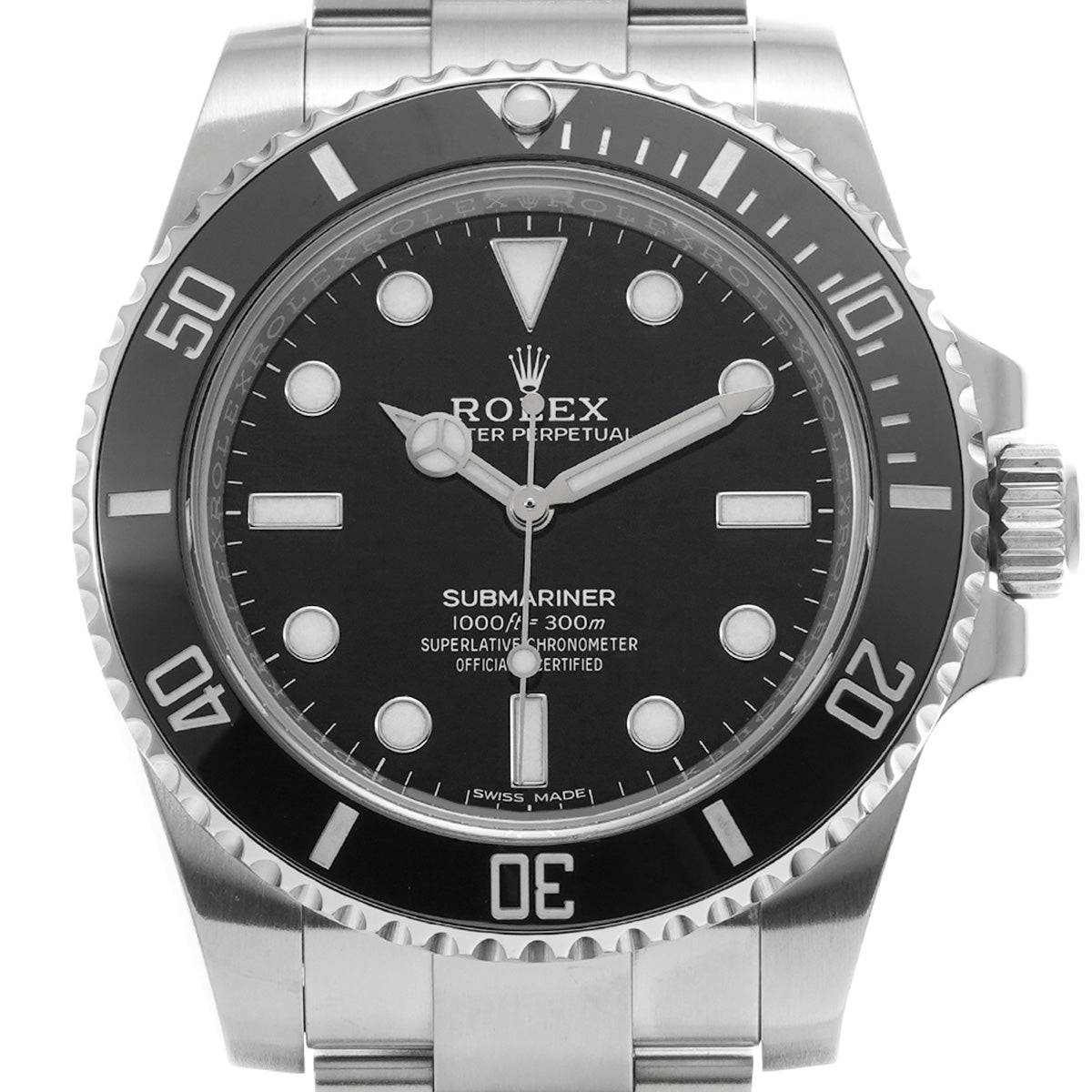 Submariner 114060 Random Serial Black ROLEX Men's [Pre-Owned].