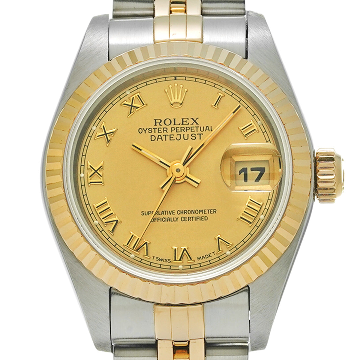 Datejust 69173 W (circa 1995) Champagne ROLEX Ladies [Pre-Owned].