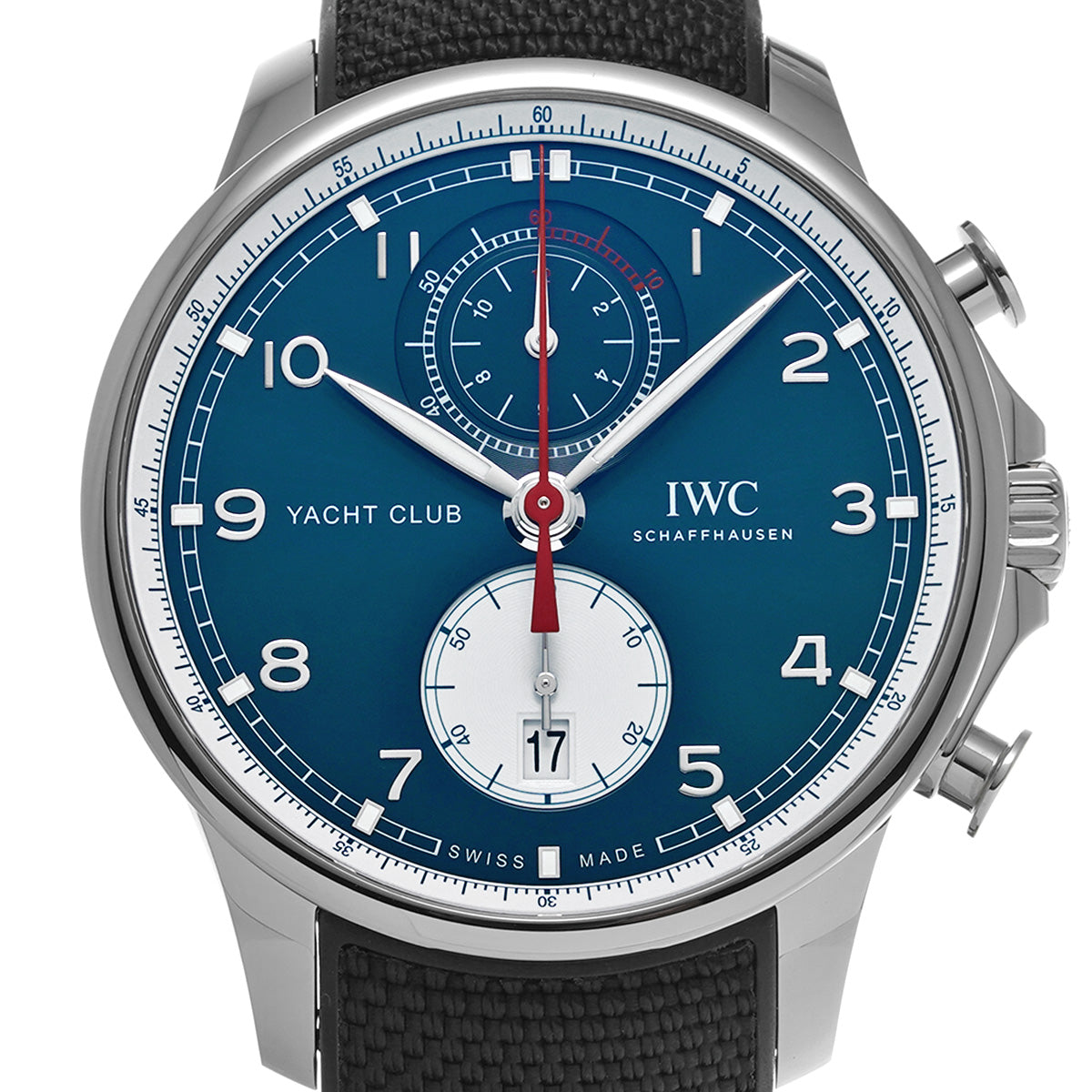 Portuguese Yacht Club Chronograph All Bar Brown IW390704 Blue/White IWC Men's [Pre-Owned]