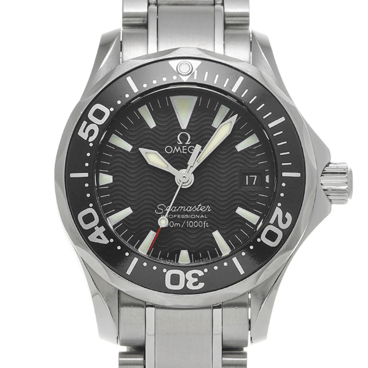 Seamaster Professional 300 2284.50 Black OMEGA Ladies [Pre-owned]
