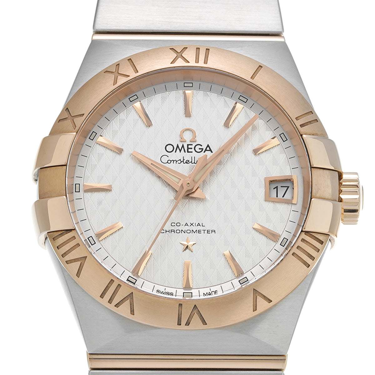 Constellation Co-Axial Day Date 123.20.38.21.02.008 Silver OMEGA Men's [Pre-Owned].