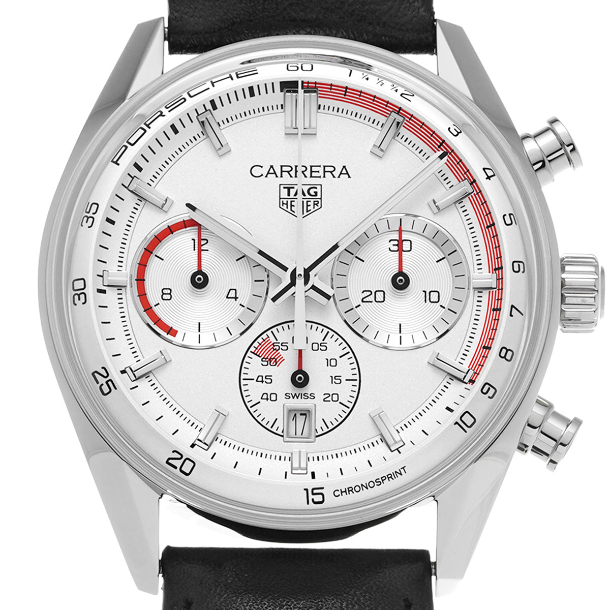 Carrera Chronosprint x Porsche Calibre TH20-08 CBS2011.FC6529 Gray TAG HEUER Men's [Pre-owned]
