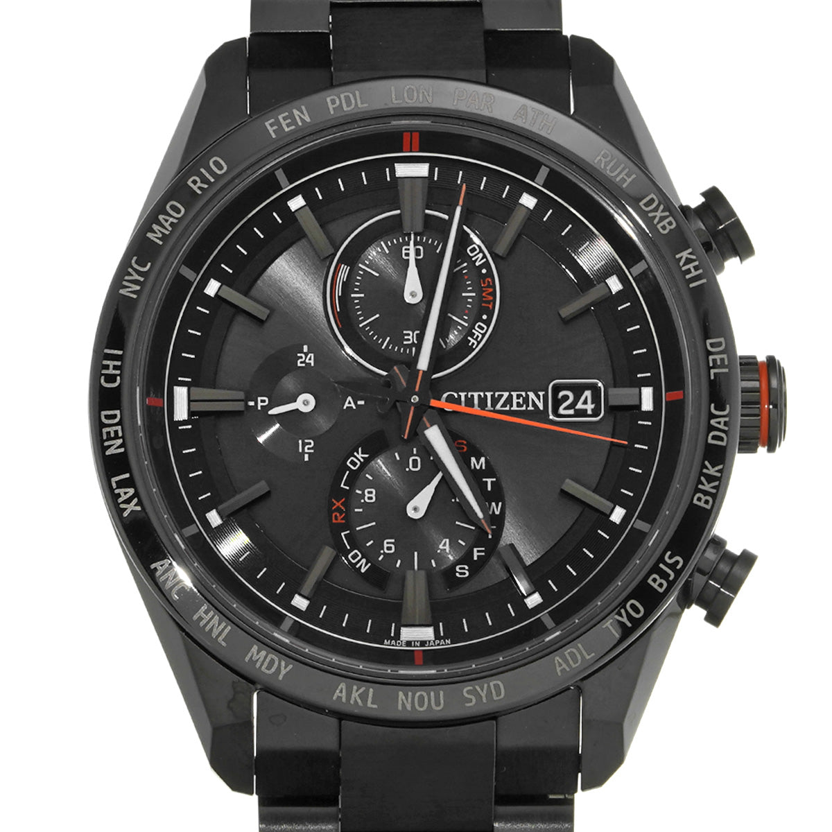 ATESSA ACTOLINE Black Titanium AT8185-62E Black CITIZEN Men's [Pre-owned].