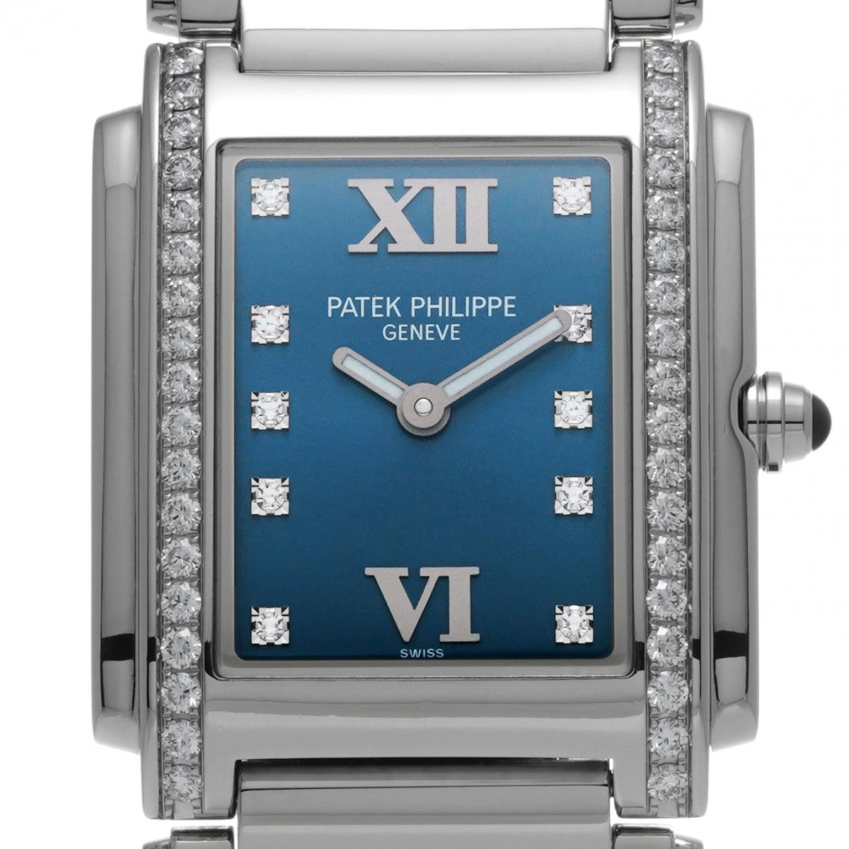 Twenty-4 4910/10A-012 Blue/diamond PATEK PHILIPPE Ladies [Pre-Owned].