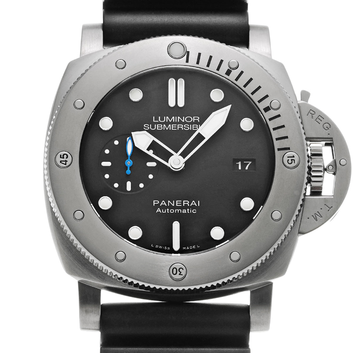 Luminor 1950 Submersible 3 Days Titanio PAM01305 T (manufactured in 2017) Black PANERAI Men's [Pre-Owned].