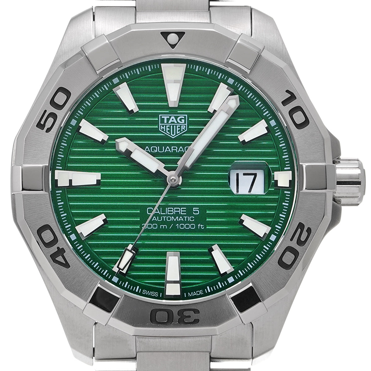 Aquaracer Calibre 5 WAY2015.BA0927 Green TAG HEUER Men's [Pre-Owned].