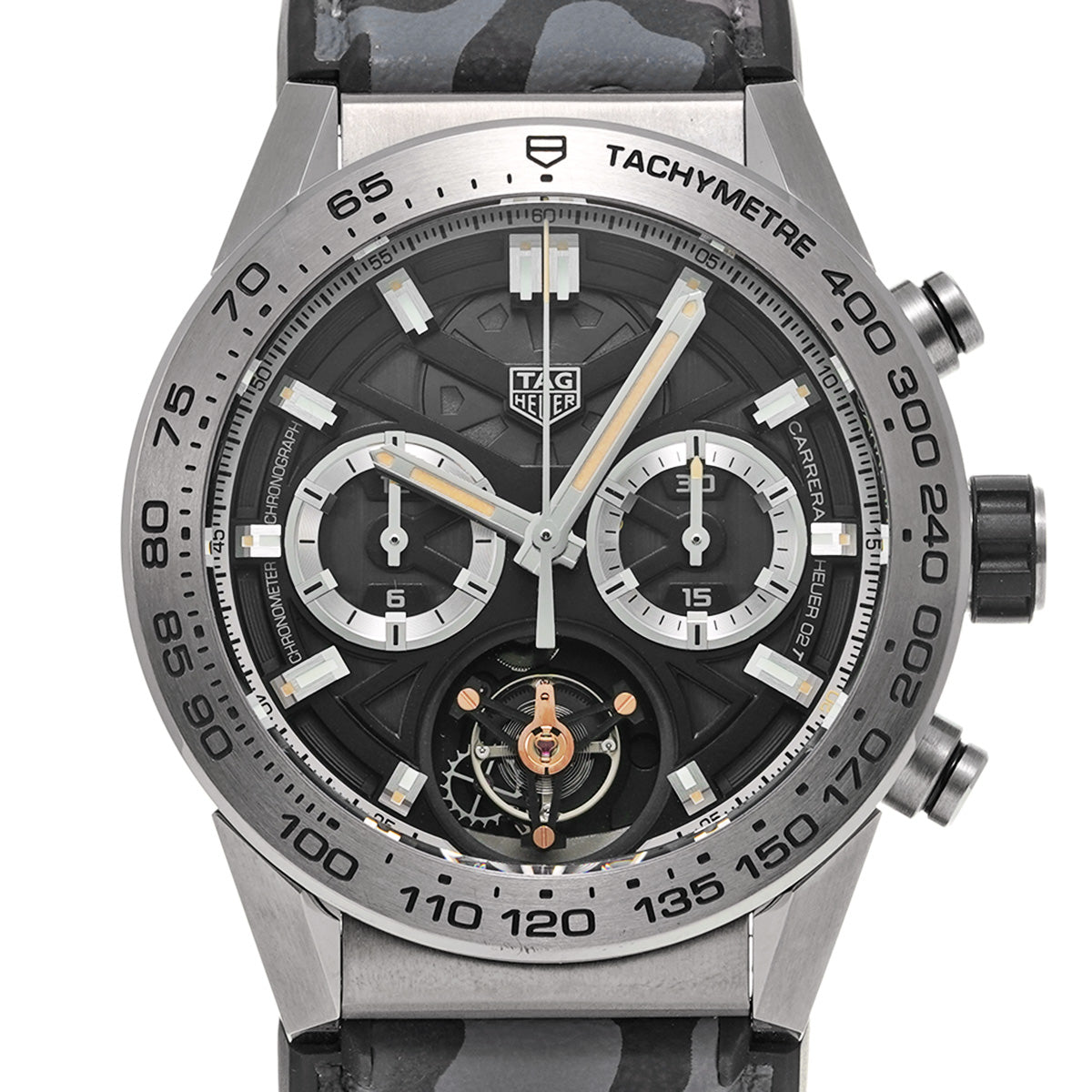 CARRERA Calibre Heuer 02T 160th Anniversary Japan Limited Edition CAR5A8D.EB0212 Black TAG HEUER Men's [Pre-Owned].