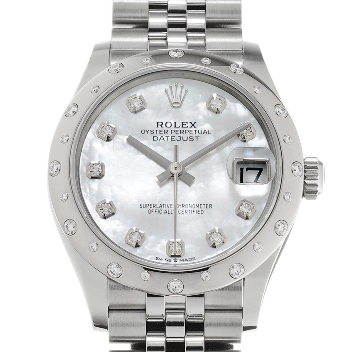 DATE JUST 31 278344RBR Random Serial White MOP ROLEX Unisex [Pre-Owned].