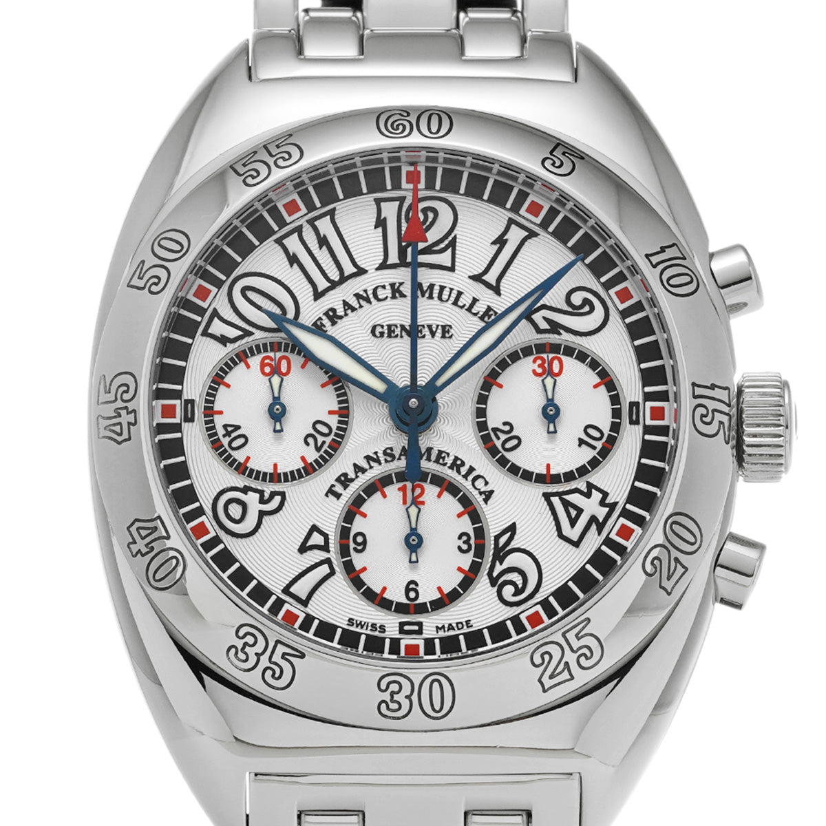 Transamerica Chronograph 2000CCAT Silver FRANCK MULLER Men's [Pre-Owned].