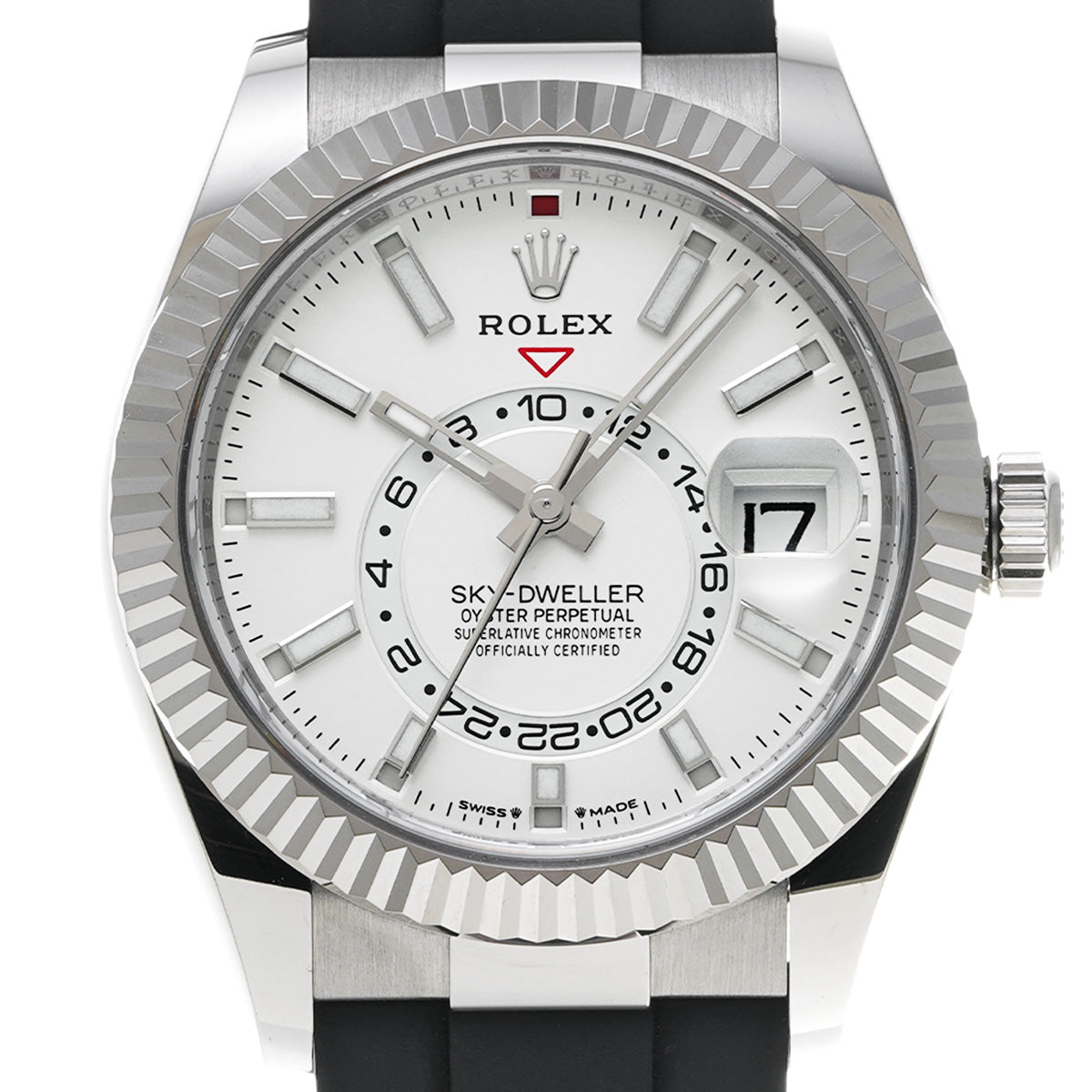 SKYDWELLER 336239 Random Serial White ROLEX Men's [Pre-Owned].
