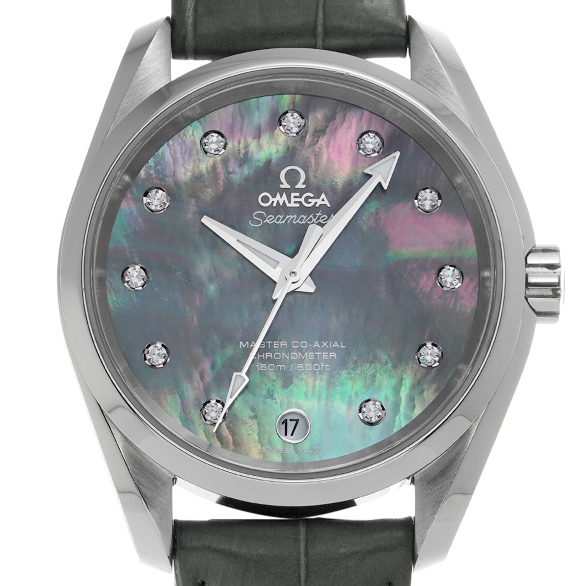 Seamaster Aqua Terra Master Co-Axial 231.13.39.21.57.001 Black MOP/Diamond OMEGA Mens [Pre-Owned]