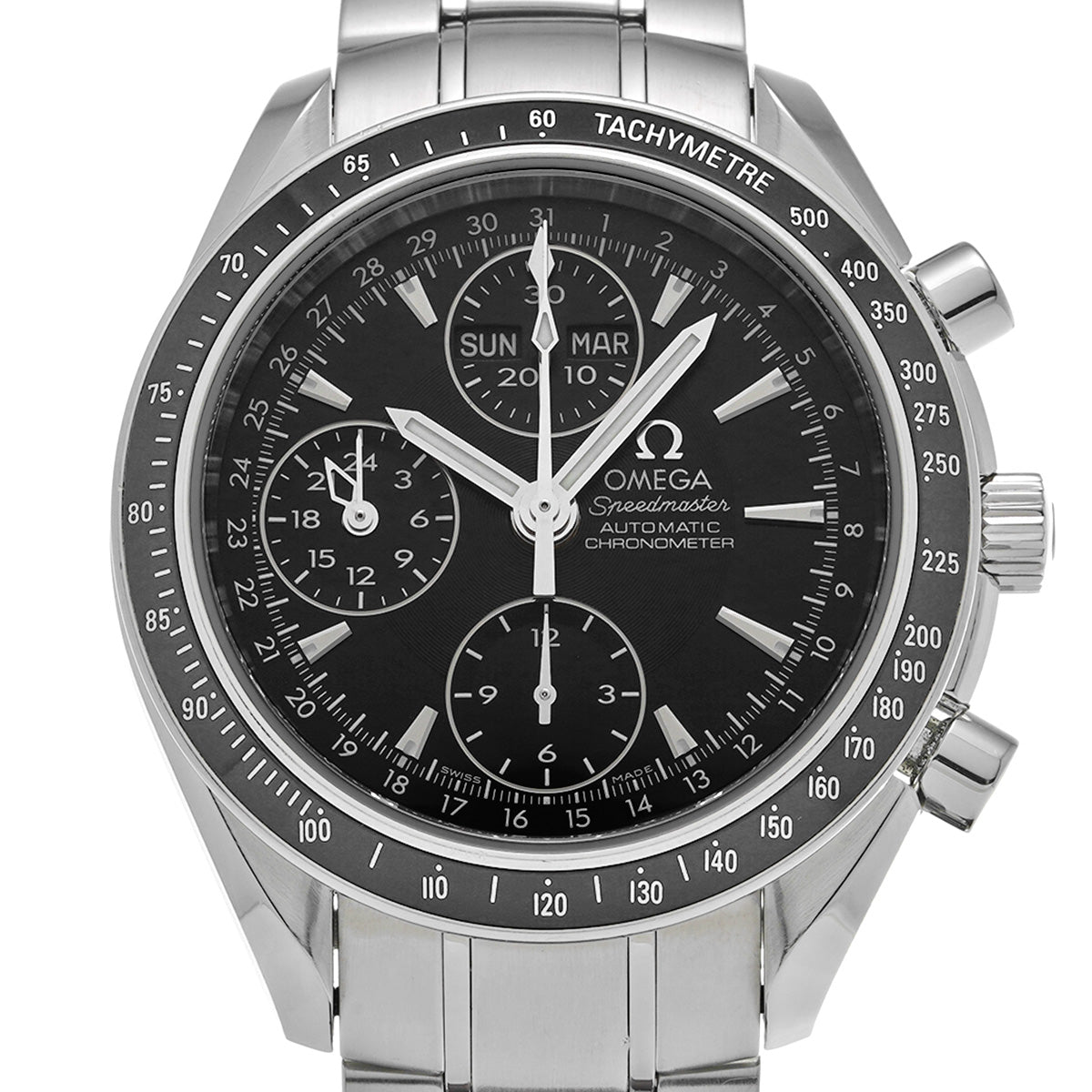 Speedmaster Triple Calendar 3220.50 Black OMEGA Men's [Pre-Owned].