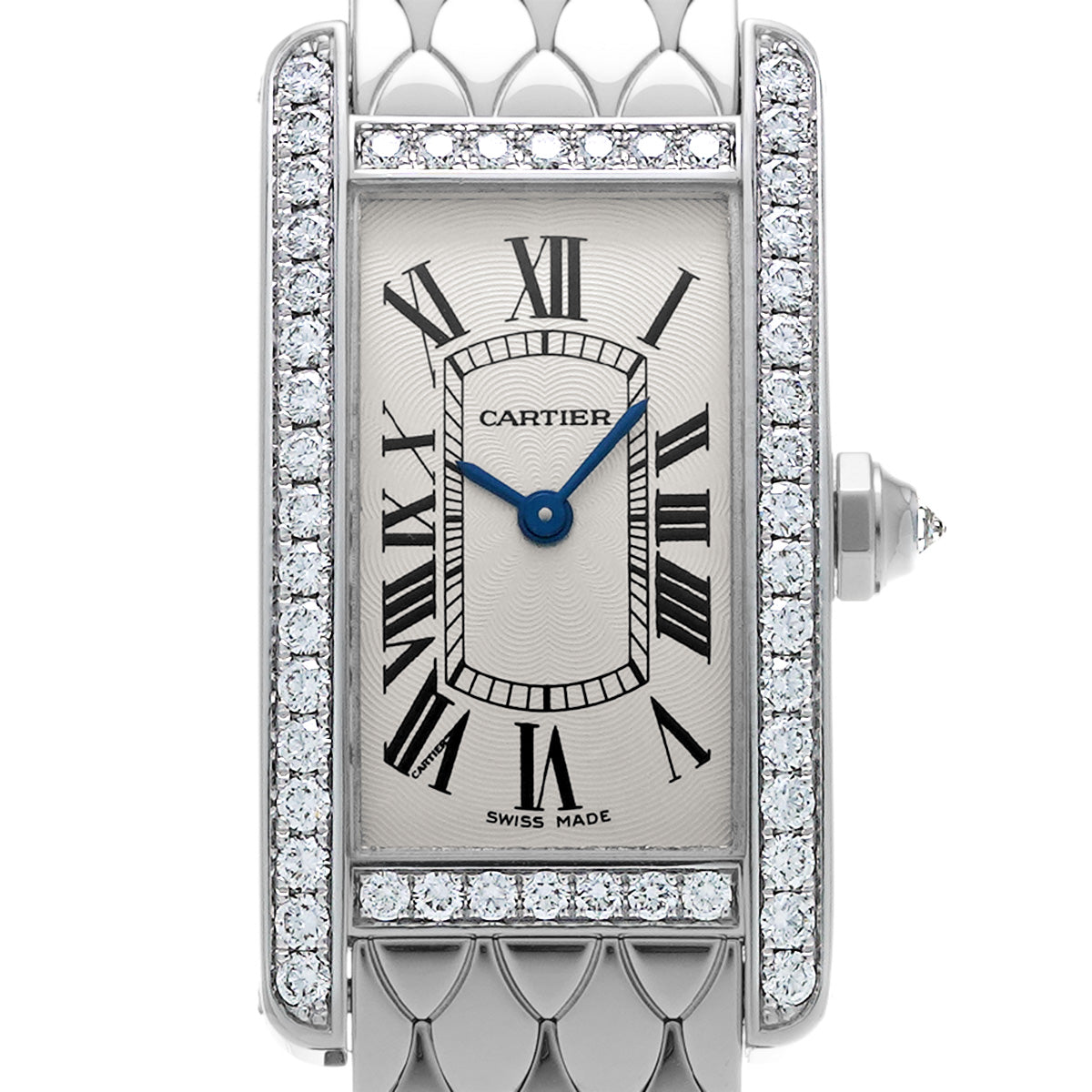 Tank American SM WB710009 Silver CARTIER Ladies [Pre-Owned].
