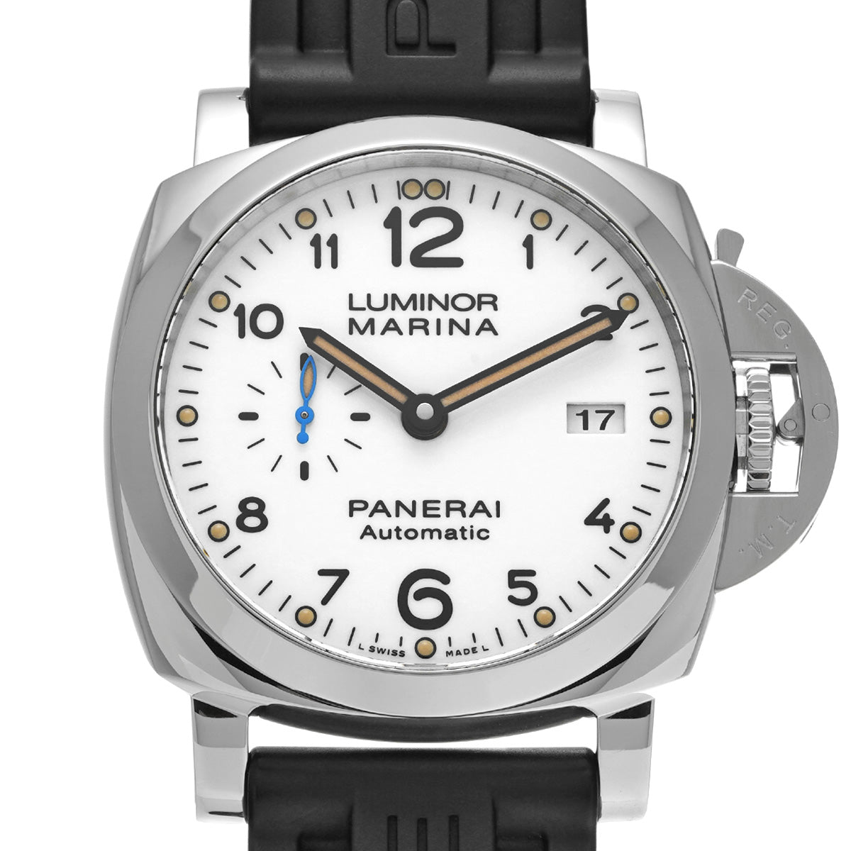 Luminor Marina 1950 3 Days Acciaio PAM01499 T (manufactured in 2017) White PANERAI Men's [Pre-Owned].