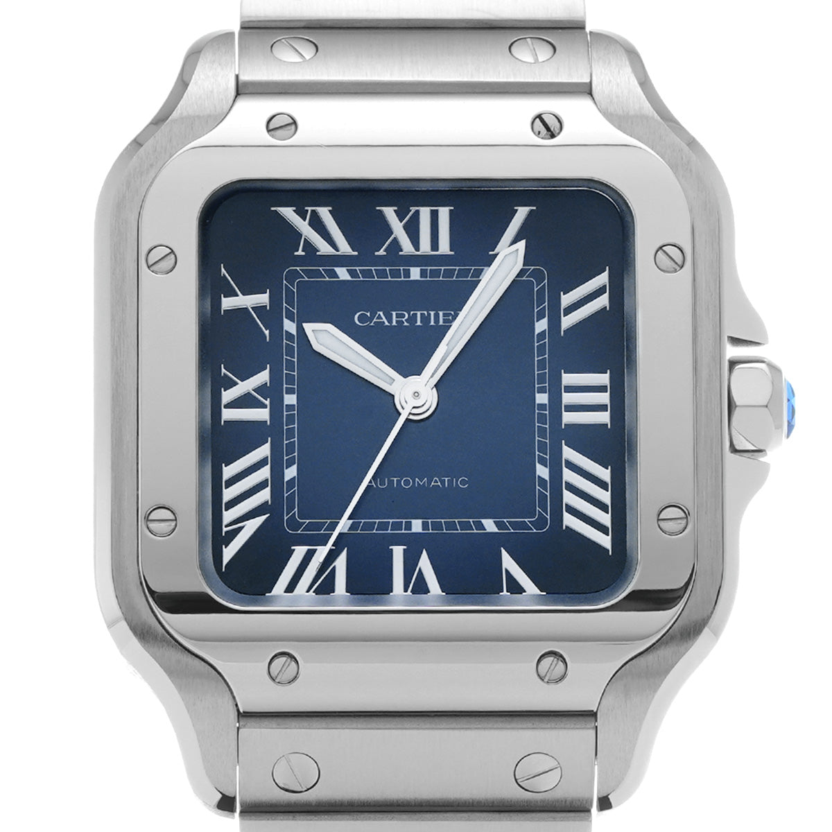 Santos de Cartier MM WSSA0063 Blue Gradation CARTIER Men's [Pre-Owned].