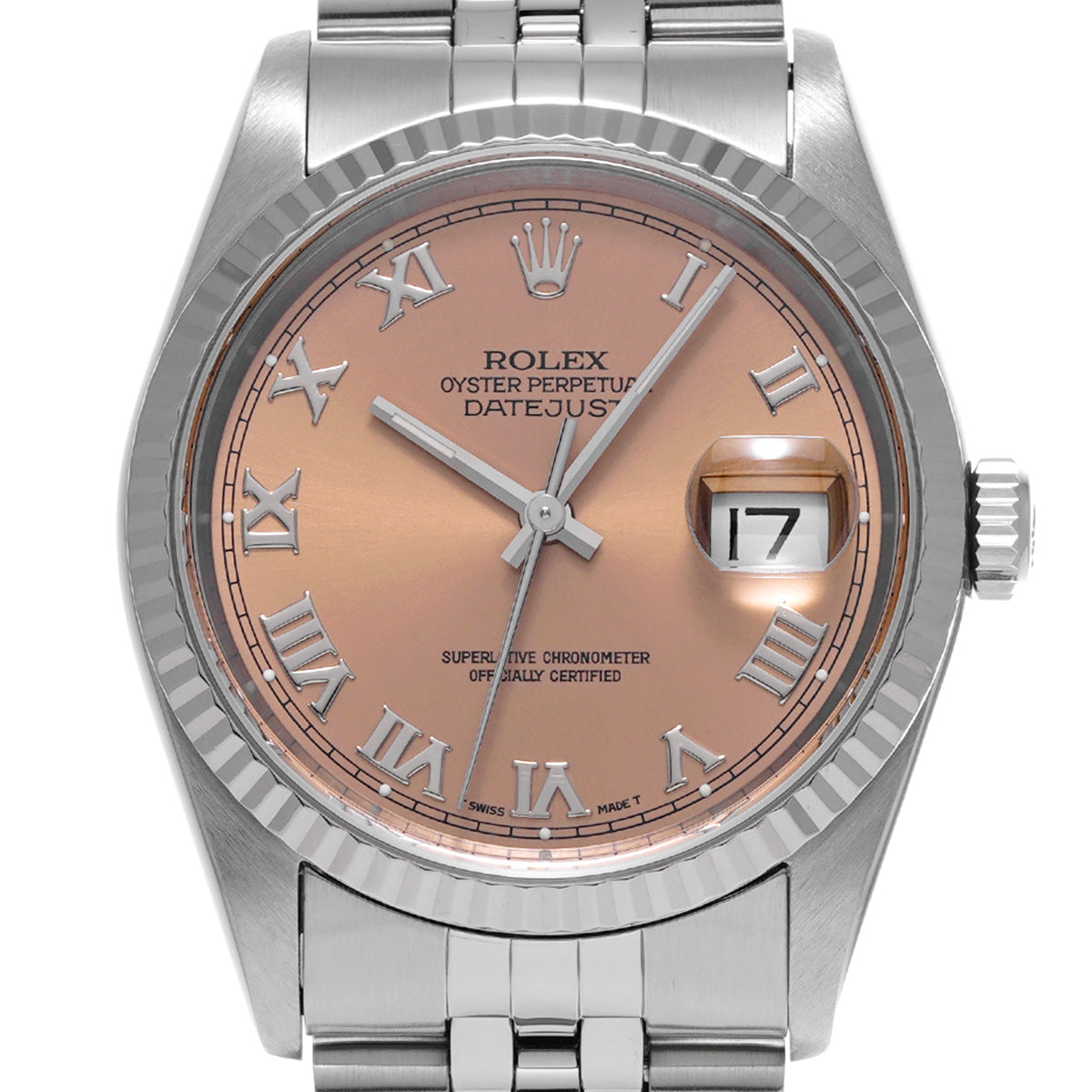 DATE JUST 16234 W (manufactured circa 1995) Pink ROLEX Men's [Pre-Owned].