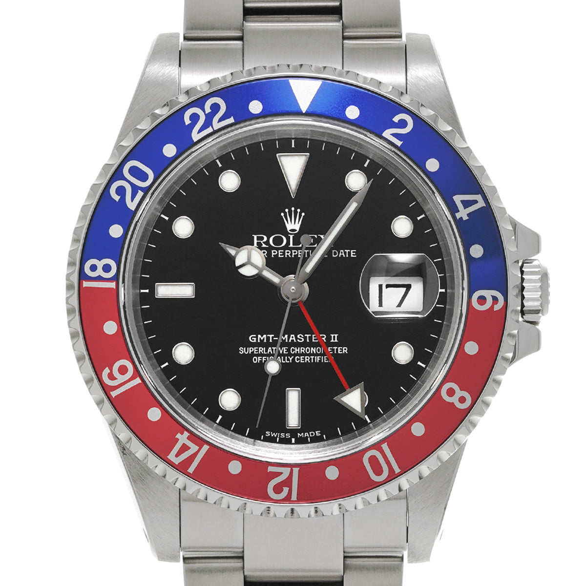 GMT Master II 16710 P (manufactured circa 2001) Black ROLEX Men's [Pre-Owned].