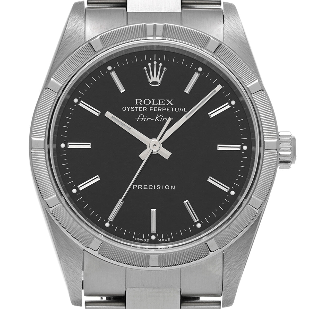 Air-King 14010M K (manufactured around 2001) Black ROLEX Men's [Pre-Owned].
