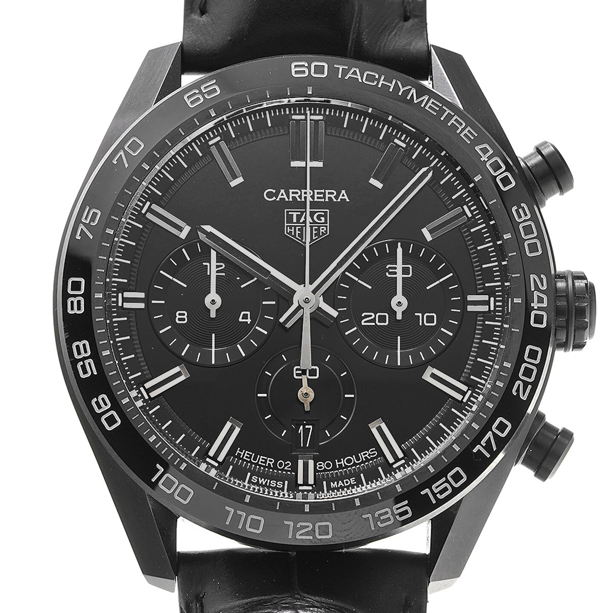 CARRERA Calibre Heuer 02 Japan Black Edition CBN2A1G.FC6501 Black TAG HEUER Men's [Pre-owned].