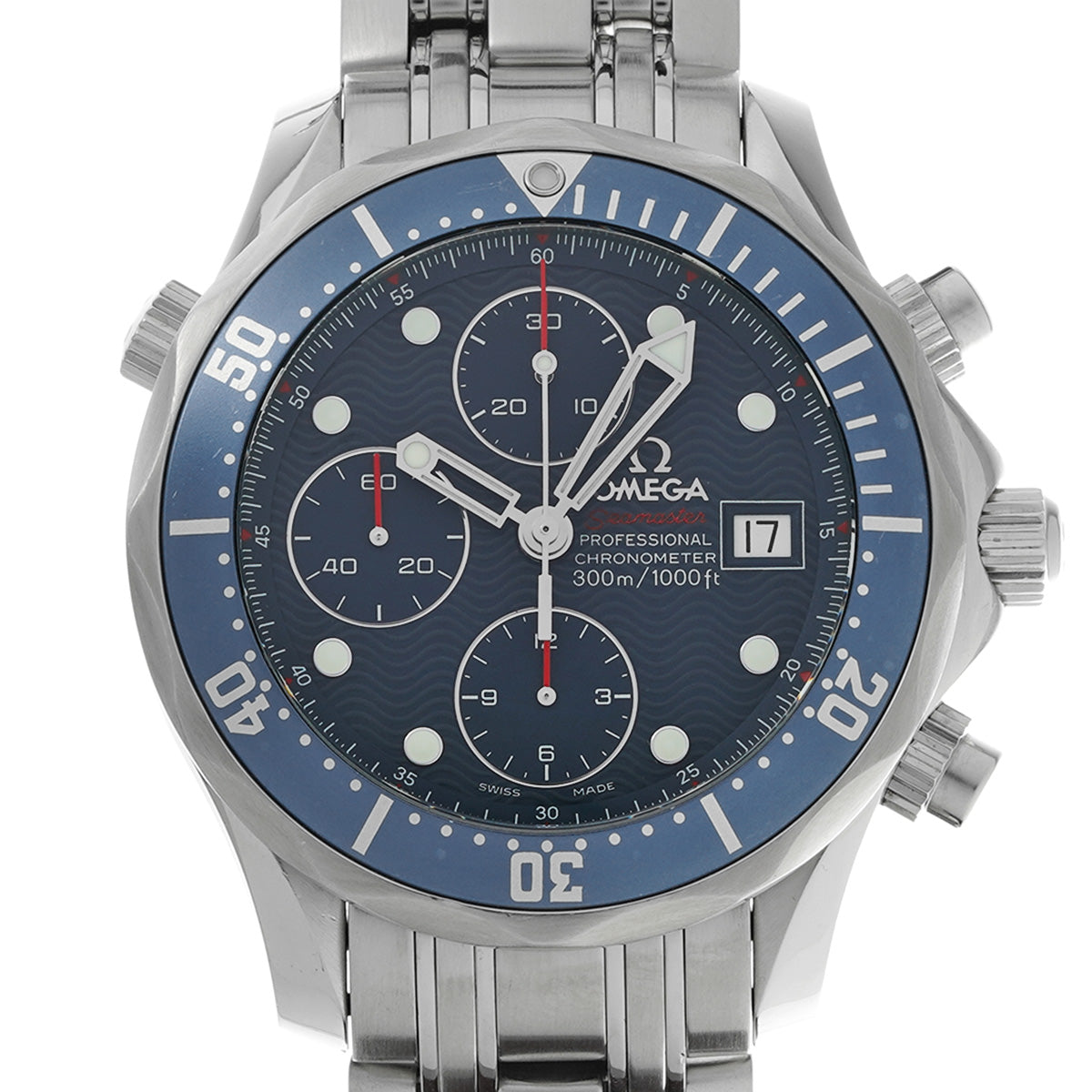 Seamaster Diver 300 Chronograph 2225.80 Blue OMEGA Men's [Pre-Owned].