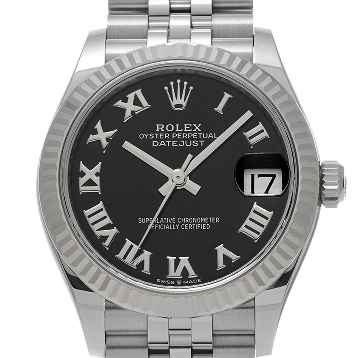 DATE JUST 31 278274 Random Serial Black ROLEX Unisex [Pre-owned].