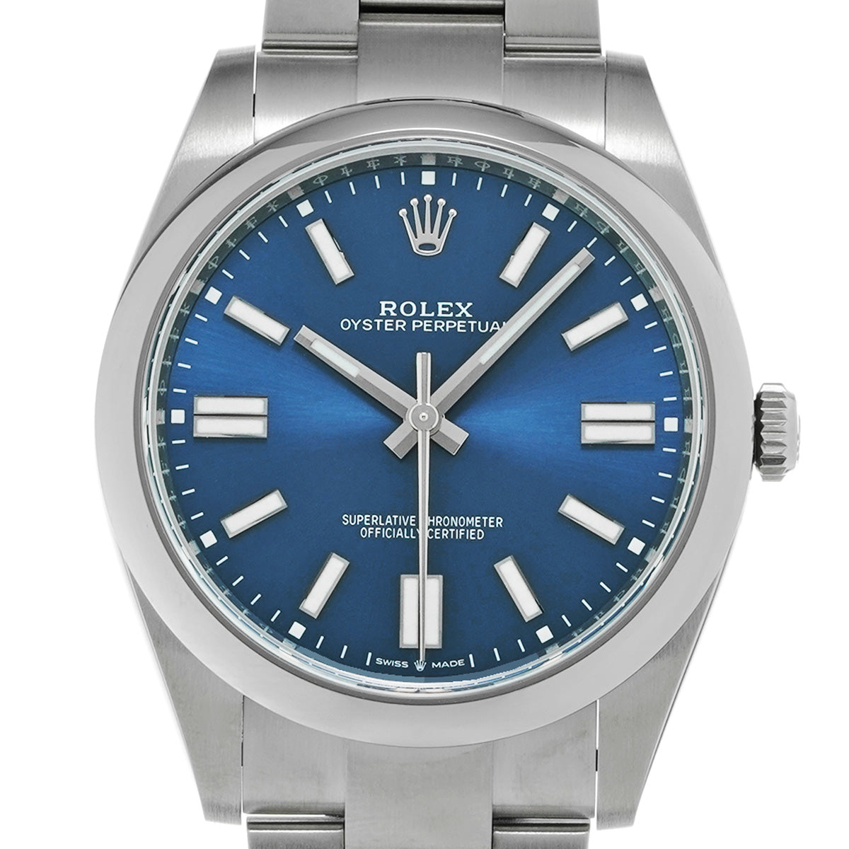 Oyster Perpetual 41 124300 Random Serial Blue ROLEX Men's [Pre-Owned].