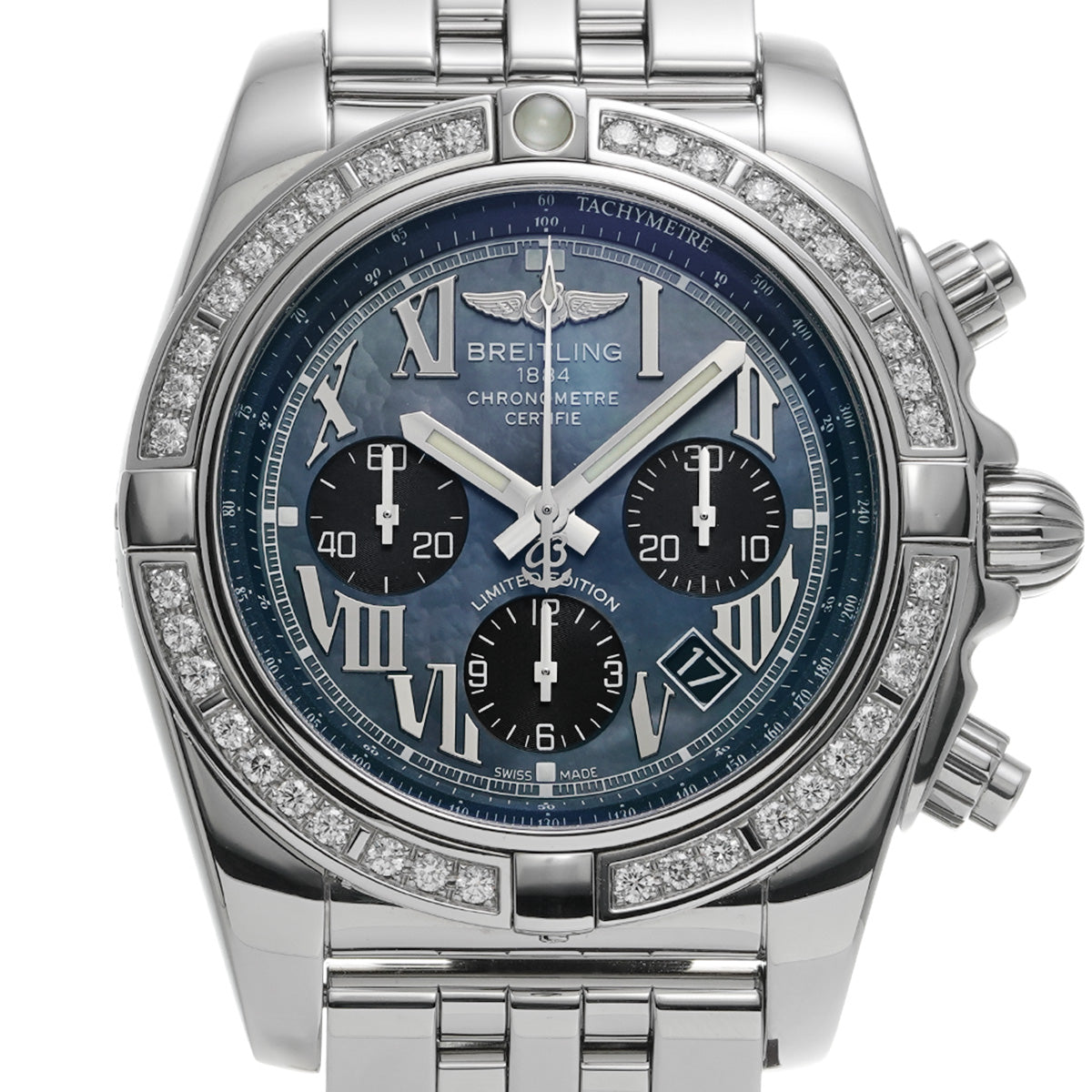 Chronomat 44 Japan Limited 20 pieces AB01114A/BG64 Black MOP BREITLING Men's [Pre-Owned].