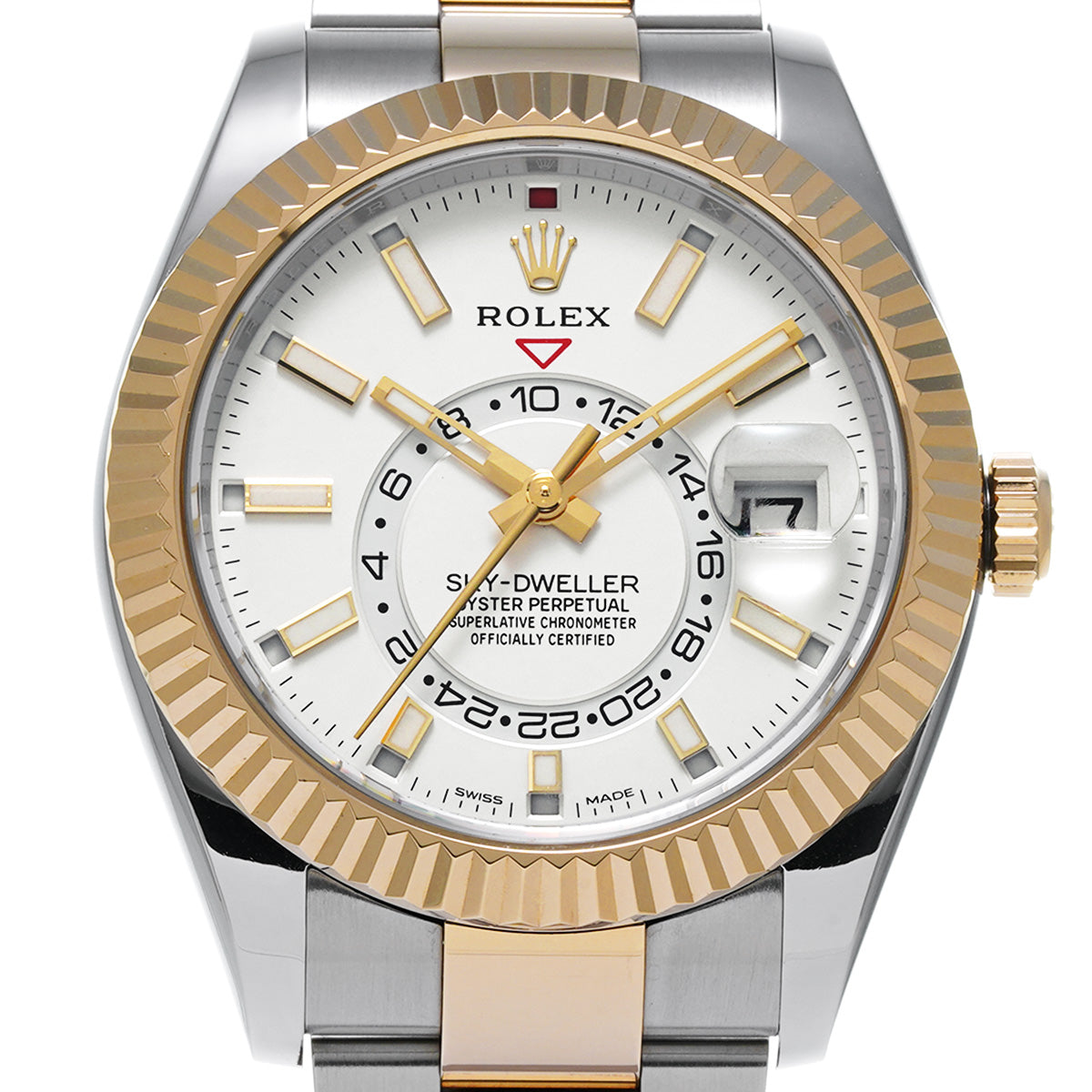 SKYDWELLER 326933 Random Serial White ROLEX Men's [Pre-Owned].