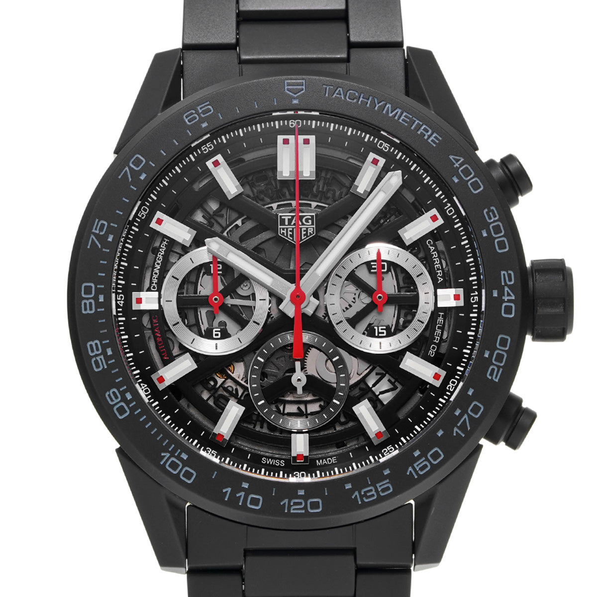 Carrera Calibre Heuer 02 Chronograph CBG2A90.BH0653 Skeleton TAG HEUER Men's [Pre-Owned].