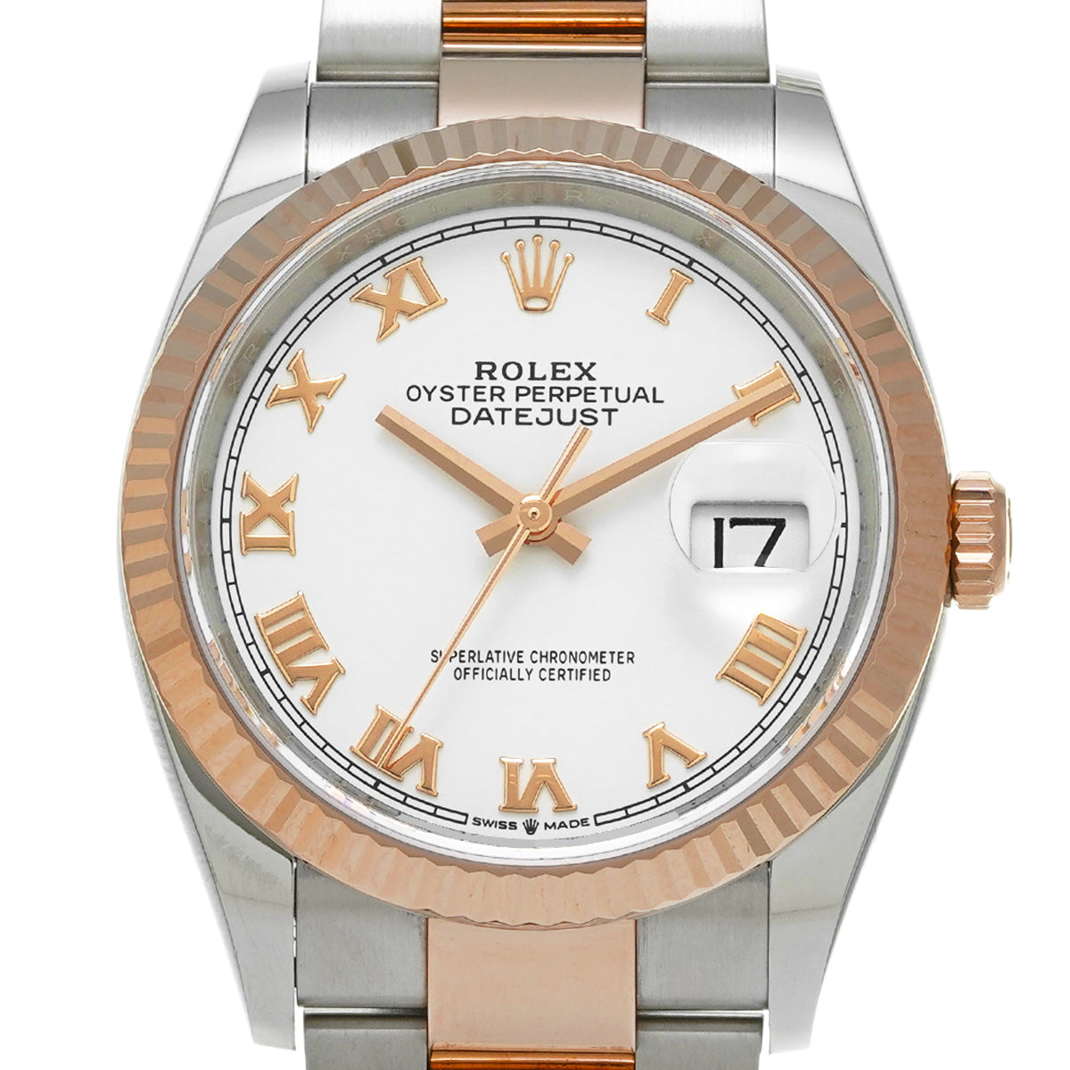 DATE JUST 36 126231 White ROLEX Men's [Pre-Owned].