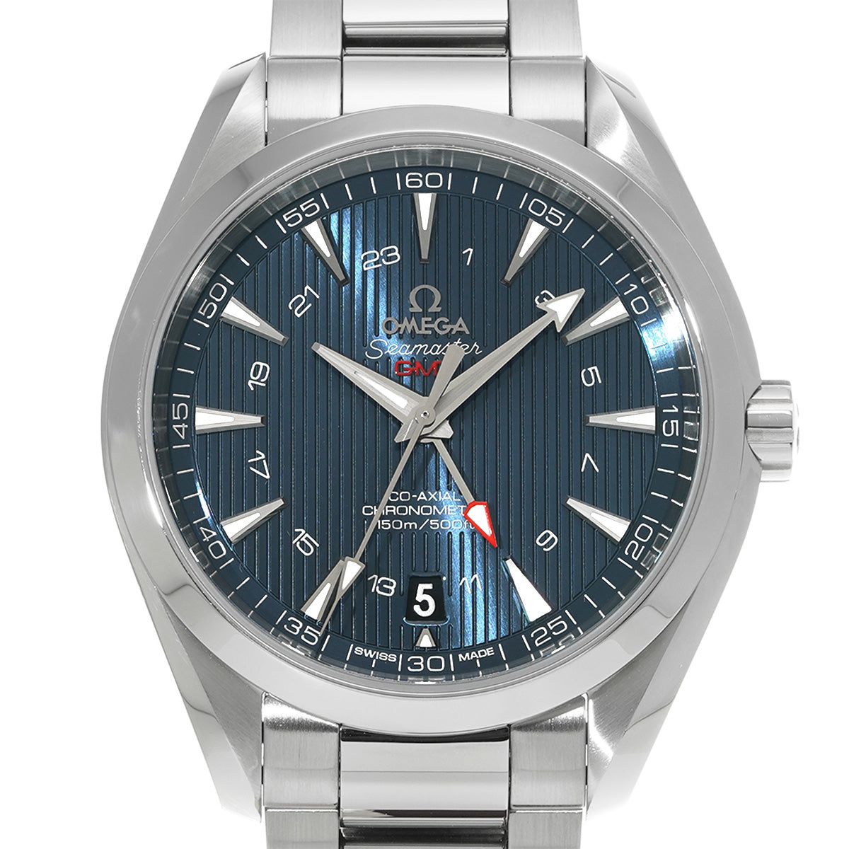 Seamaster Aqua Terra Co-Axial GMT 231.10.43.22.03.001 Blue OMEGA Men's [Pre-Owned].