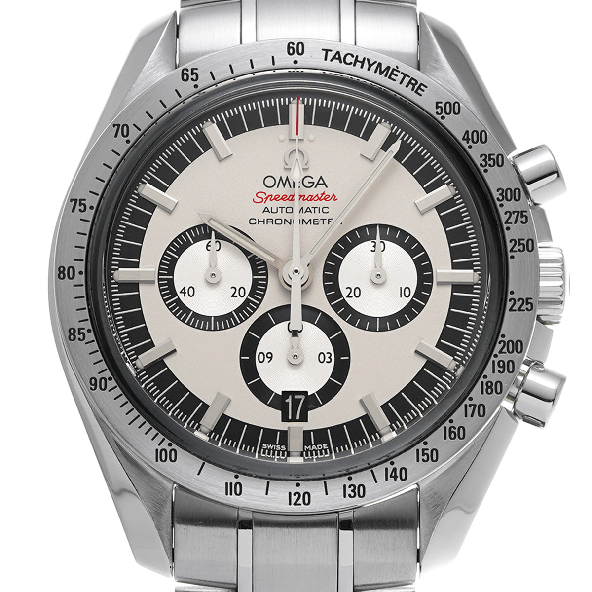 Speedmaster Legend Michael Schumacher 2005 3506.31 White/Silver OMEGA Men's [Pre-Owned]