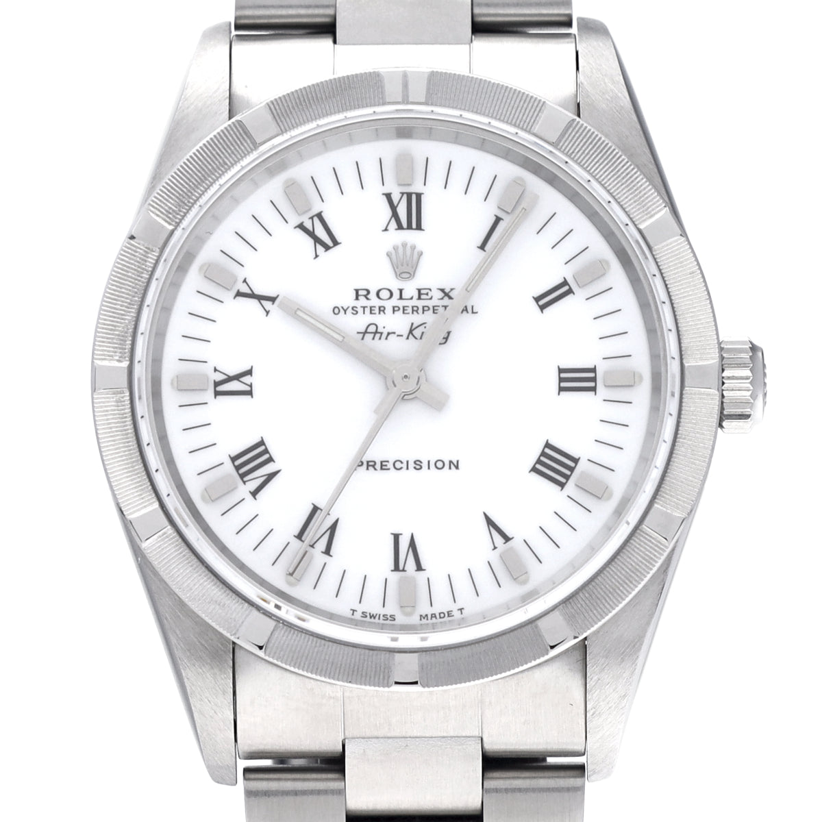 Air-King 14010 T (manufactured circa 1997) White ROLEX Men's [Pre-Owned].