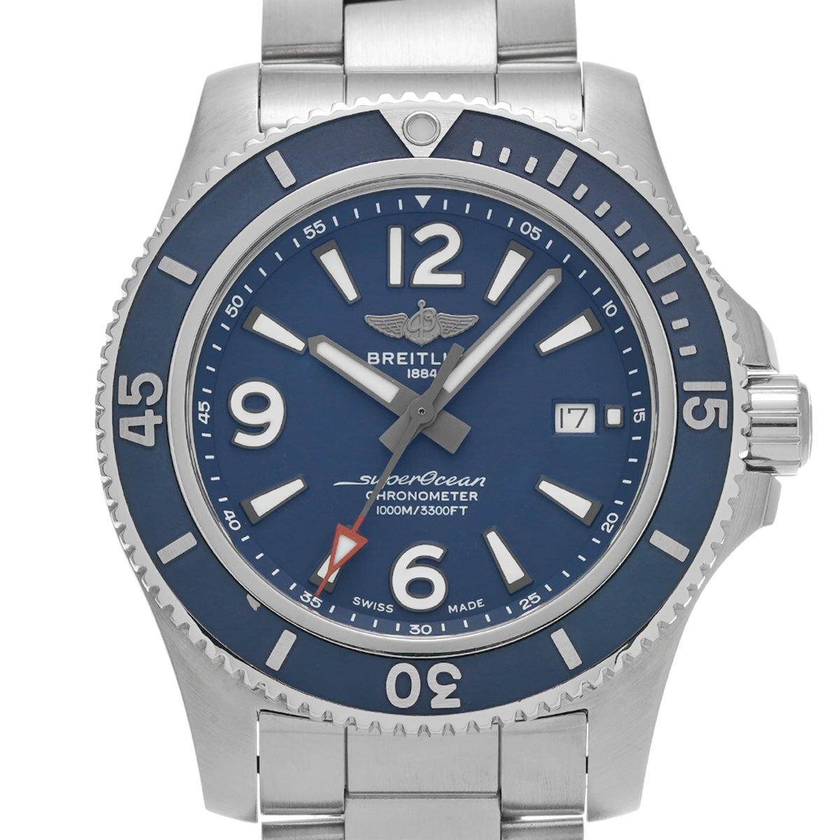 Super Ocean II Automatic 44 A17367D81C1A1 Blue BREITLING Men's [Pre-Owned].