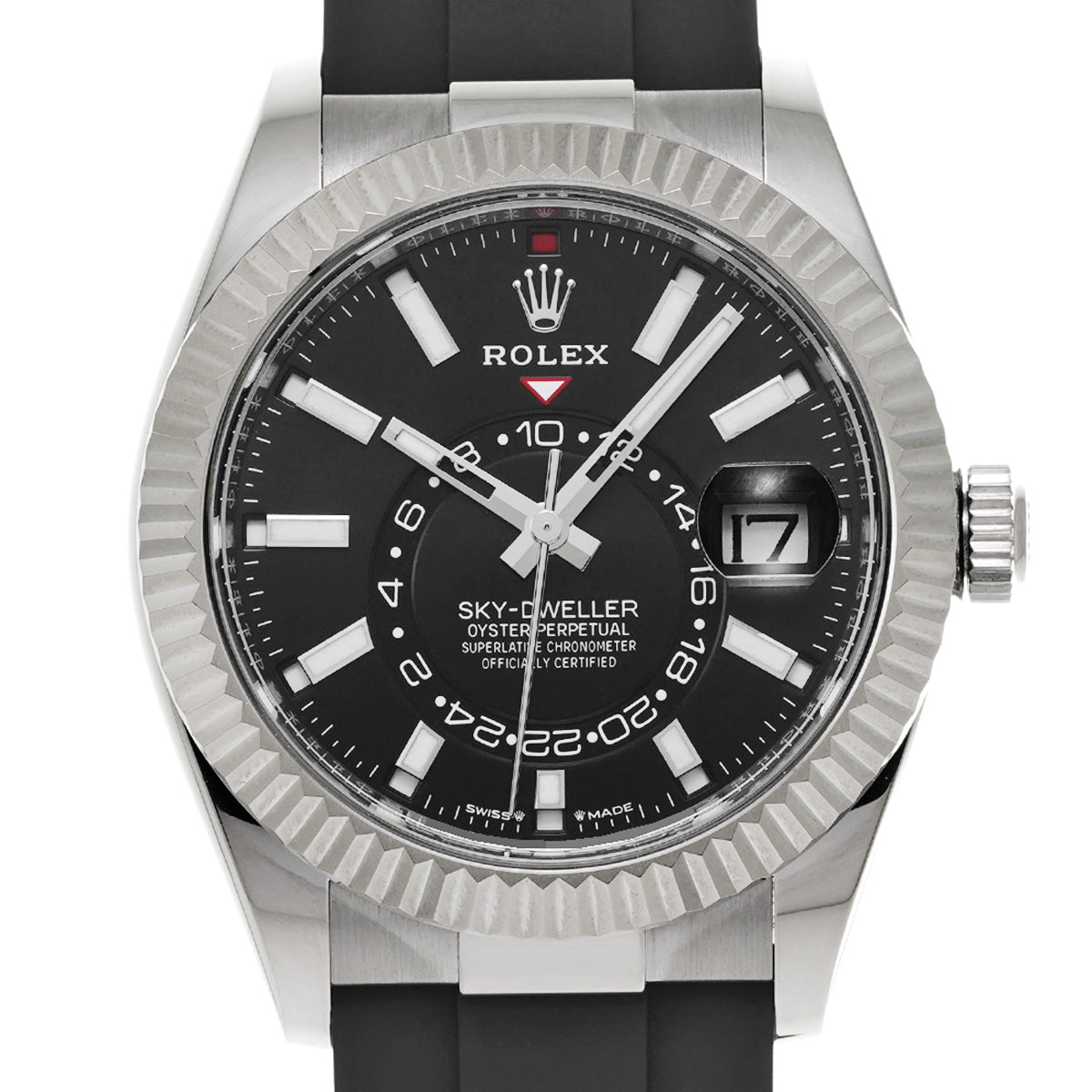 SKYDWELLER 336239 Random Serial Black ROLEX Men's [Pre-owned].