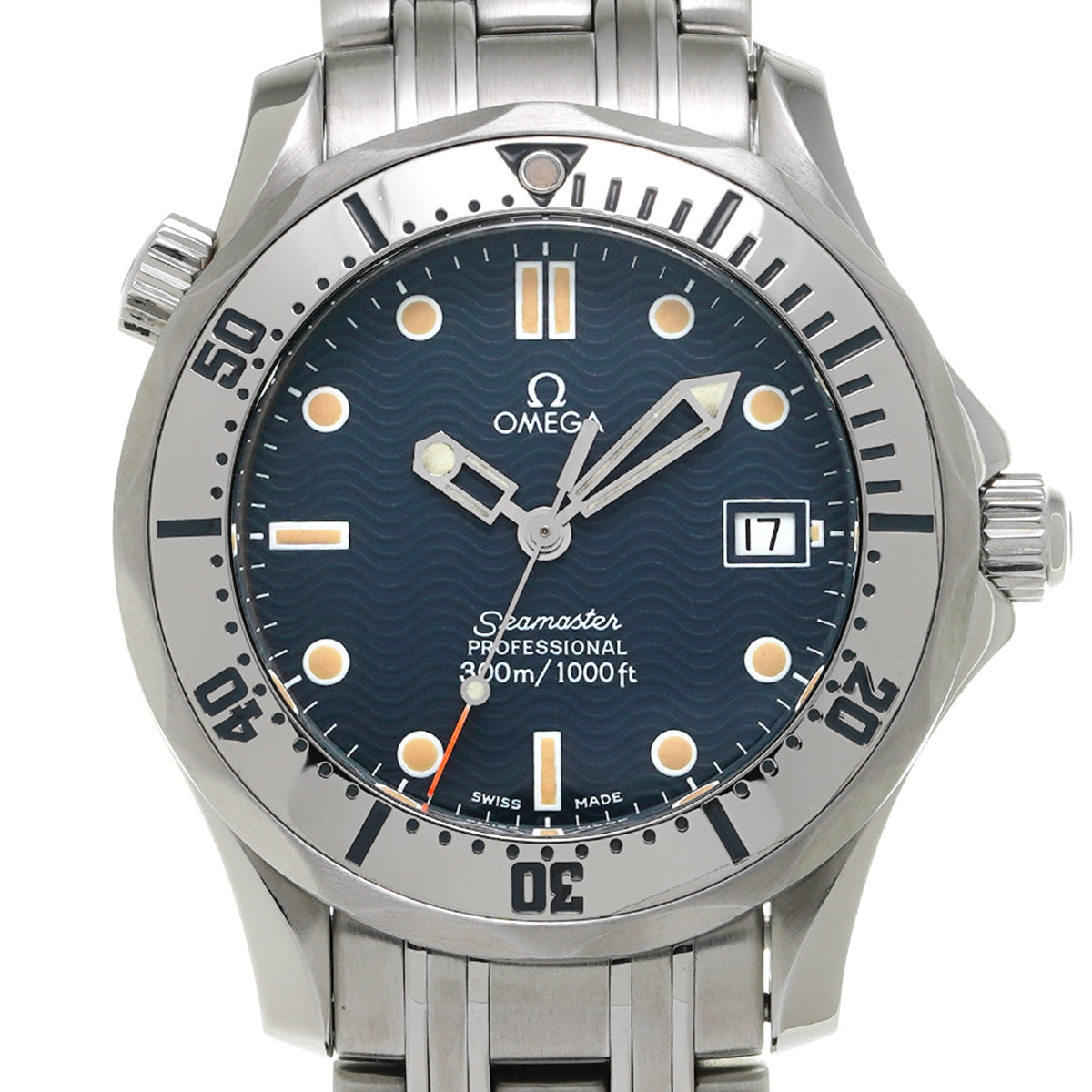 Seamaster 300 Mid Size 2562.80 Blue OMEGA Unisex [Pre-owned].