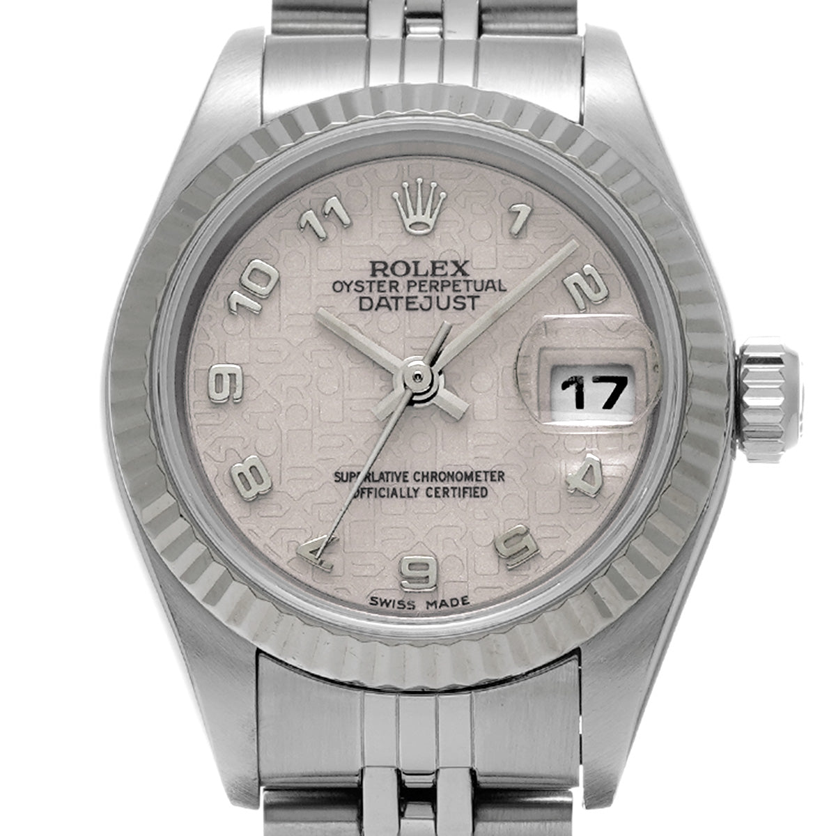 Datejust 79174 Y (manufactured circa 2003) Ivory Computer ROLEX Ladies [Pre-Owned].