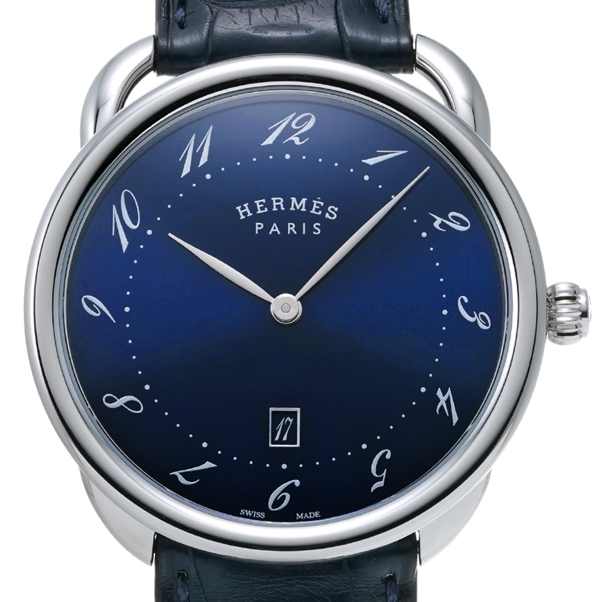 Arceau GM AR7Q.810 Blue HERMES Men's [Pre-owned].