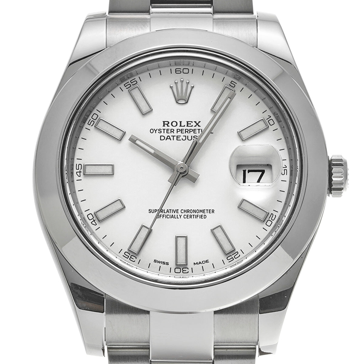 Datejust II 116300 Random Serial White ROLEX Men's [Pre-owned].