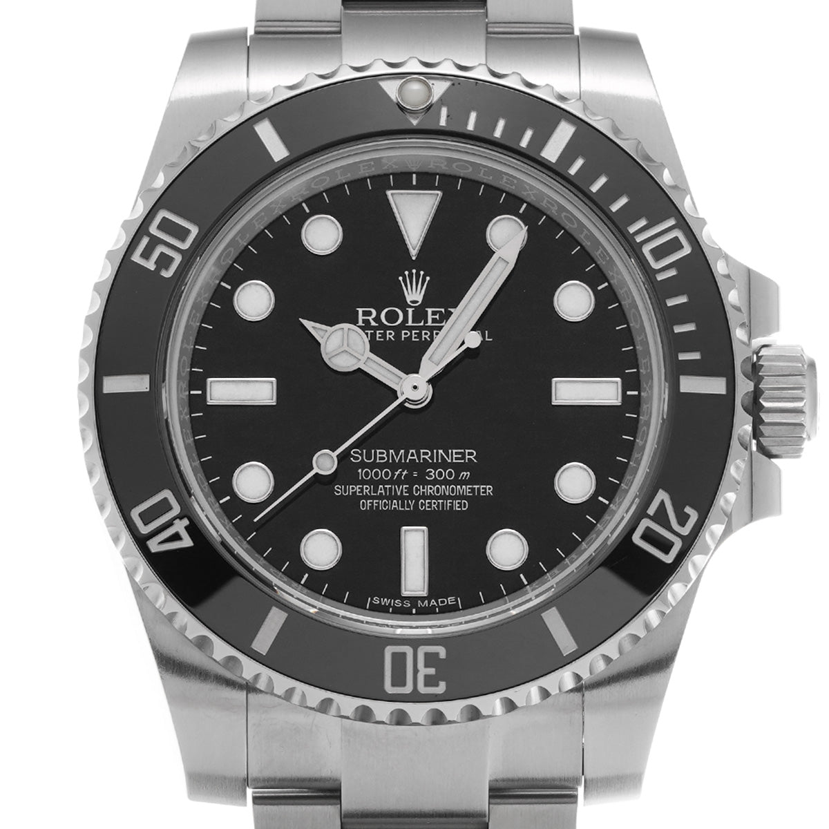 Submariner 114060 Random Serial Black ROLEX Men's [Pre-Owned].