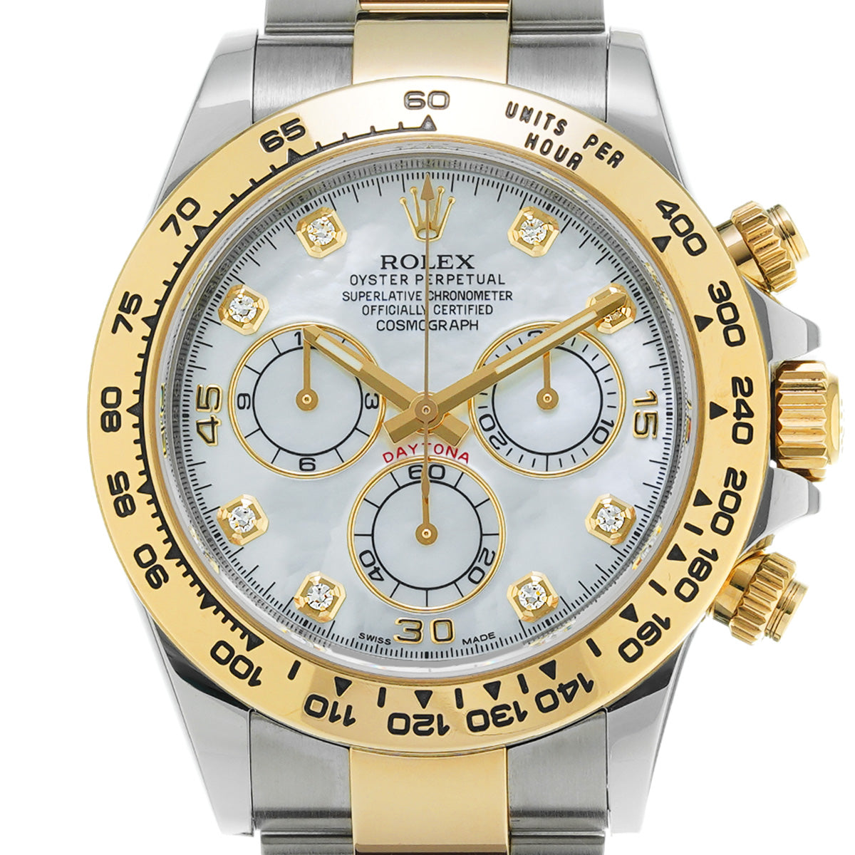 Cosmograph Daytona 116503NG Random Serial White MOP/Diamond ROLEX Men's [Pre-Owned].