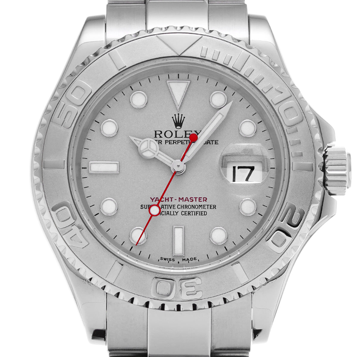 Yacht-Master Rhodium 16622 F (manufactured circa 2003) Gray ROLEX Men's [Pre-Owned].