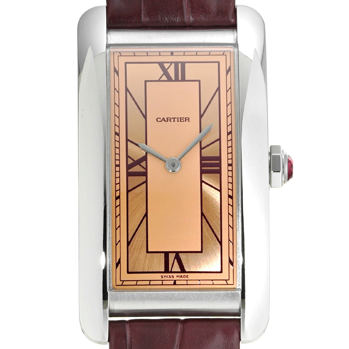 Tank American WGTA0297 Salmon Pink CARTIER Ladies [Pre-owned]